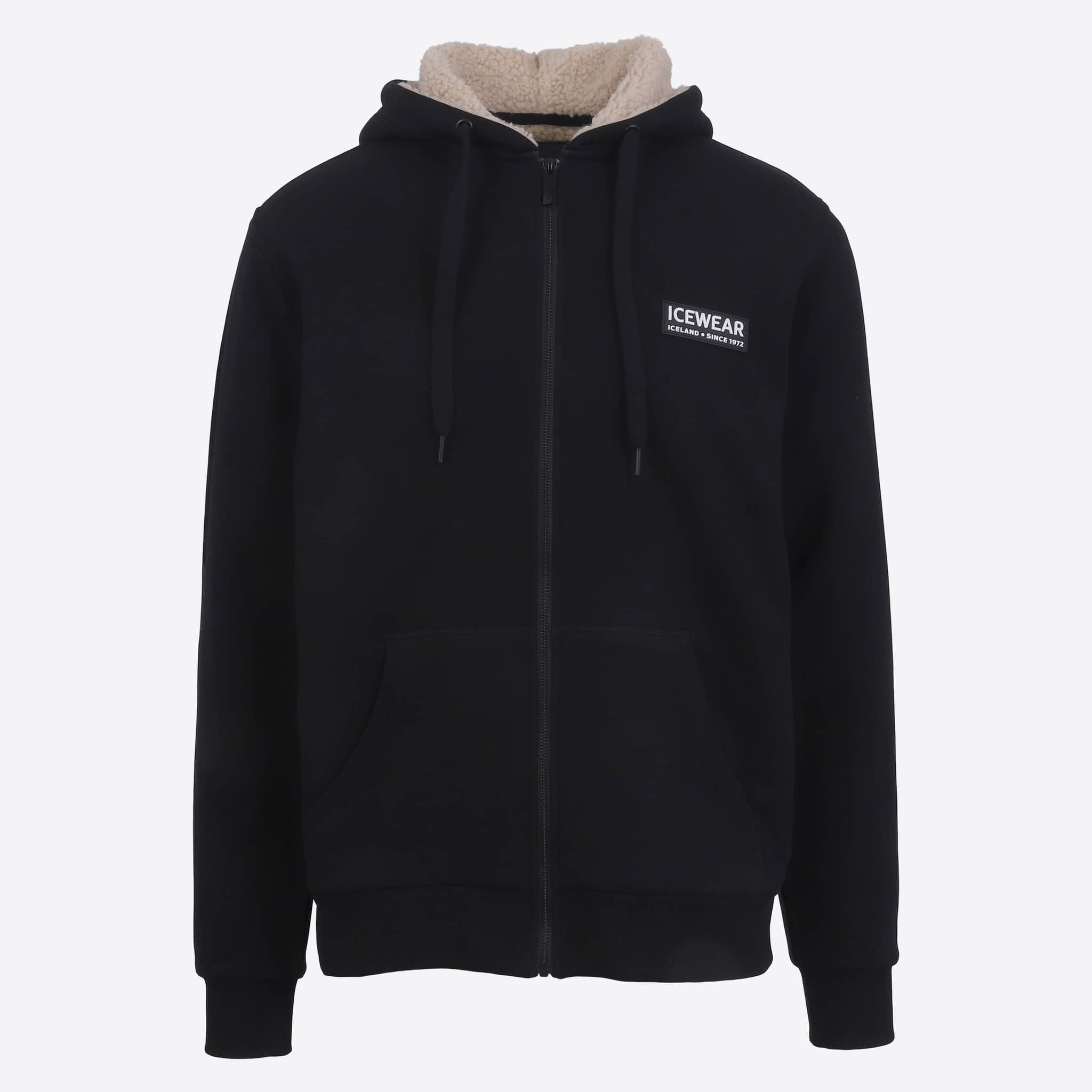 Sölvaklettur zipped lined hoodie  